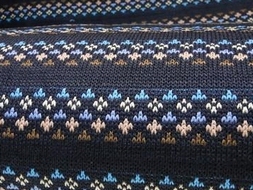gebreid tricot blauw