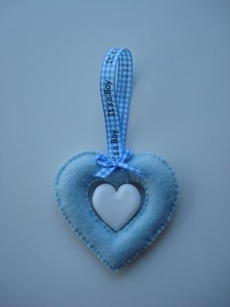 Hart van zeep blauw pakket.