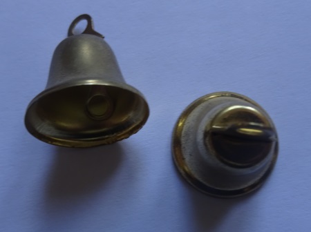 Goudkleurig klokje 25mm per stuk