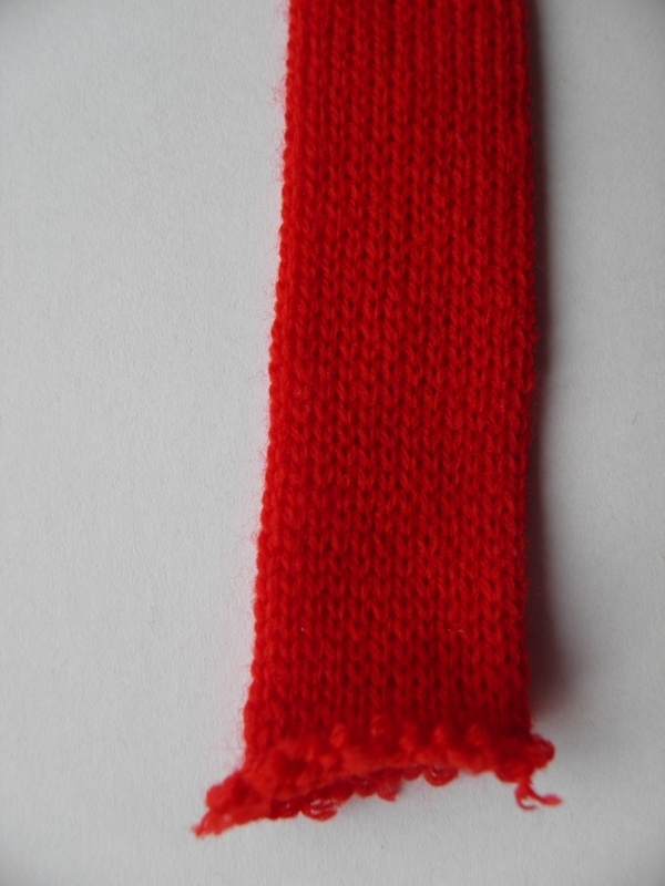 Rood rondgebreid tricot per meter