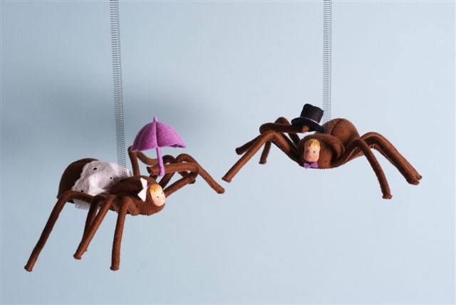 Spinnenpaar patroonblad - Click Image to Close
